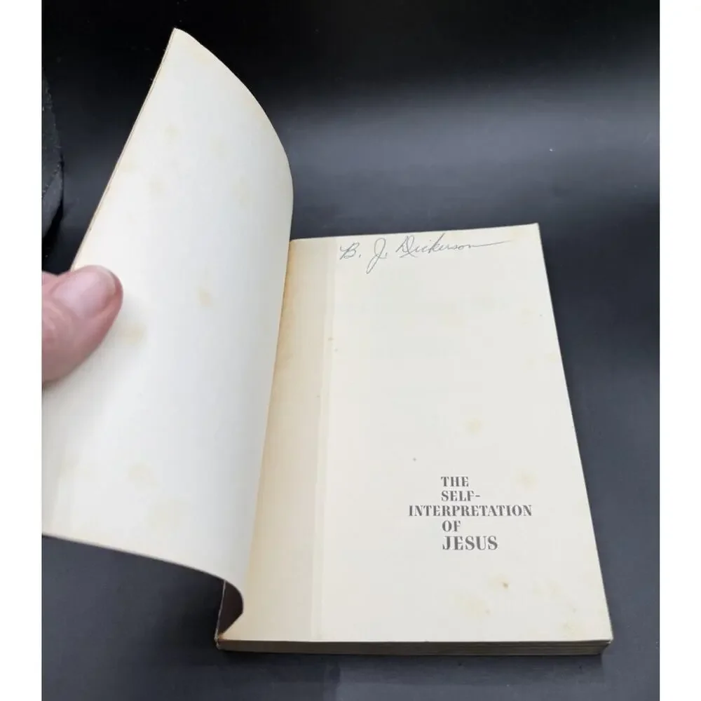 The self interpretation of Jesus W.O. Carver Broadman star books softcover